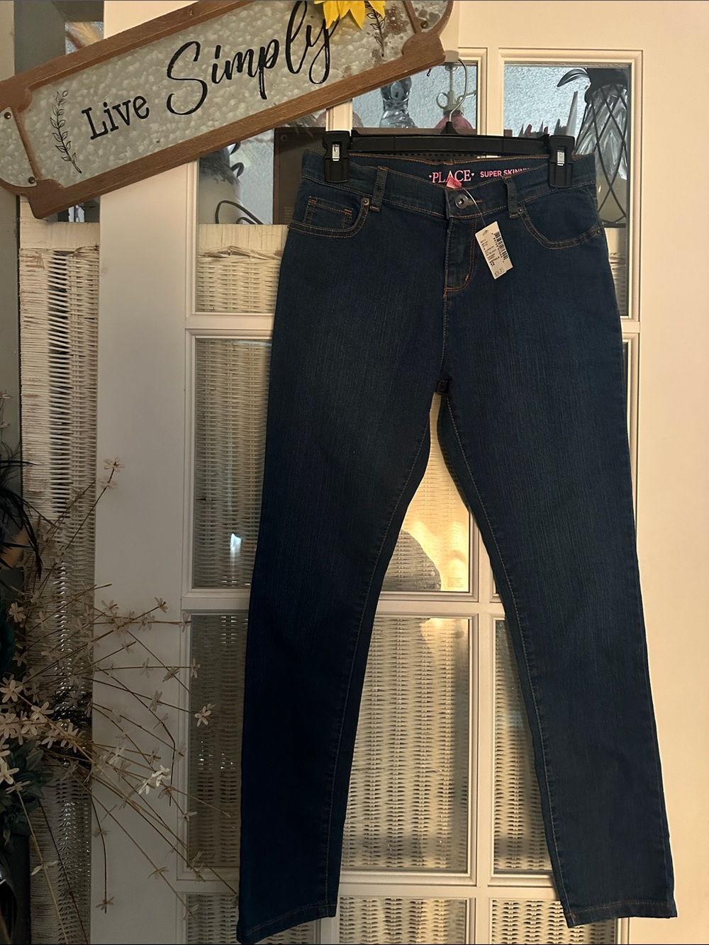 Place Dark Blue Super Skinny Jeans for Kids